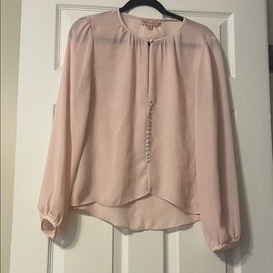 Philosophy Blush Button-Down Blouse ELEGANT